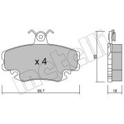 Слика 1 на комплет феродо, дискови кочници METELLI 22-0120-0