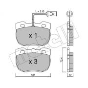 Слика 1 $на Комплет феродо, дискови кочници METELLI 22-0177-0