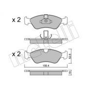 Слика 1 на комплет феродо, дискови кочници METELLI 22-0208-0