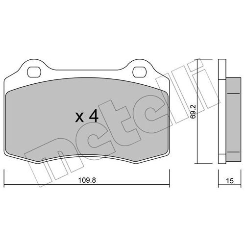 Слика на Комплет феродо, дискови кочници METELLI 22-0251-2