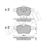 Слика 1 на комплет феродо, дискови кочници METELLI 22-0279-0