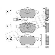 Слика 1 на комплет феродо, дискови кочници METELLI 22-0279-1