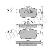 Слика 1 на комплет феродо, дискови кочници METELLI 22-0309-0