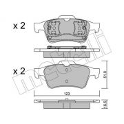 Слика 1 на комплет феродо, дискови кочници METELLI 22-0337-0