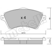 Слика 1 на комплет феродо, дискови кочници METELLI 22-0349-0