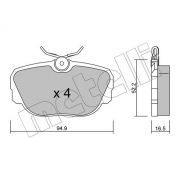 Слика 1 $на Комплет феродо, дискови кочници METELLI 22-0351-0