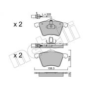 Слика 1 $на Комплет феродо, дискови кочници METELLI 22-0550-1