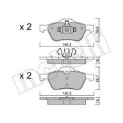 Слика 1 на комплет феродо, дискови кочници METELLI 22-0555-0