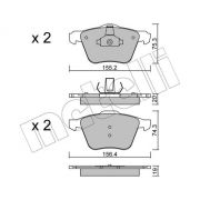 Слика 1 на комплет феродо, дискови кочници METELLI 22-0599-1