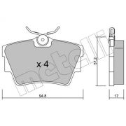 Слика 1 $на Комплет феродо, дискови кочници METELLI 22-0635-0