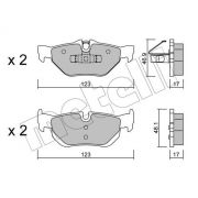 Слика 1 на комплет феродо, дискови кочници METELLI 22-0642-0