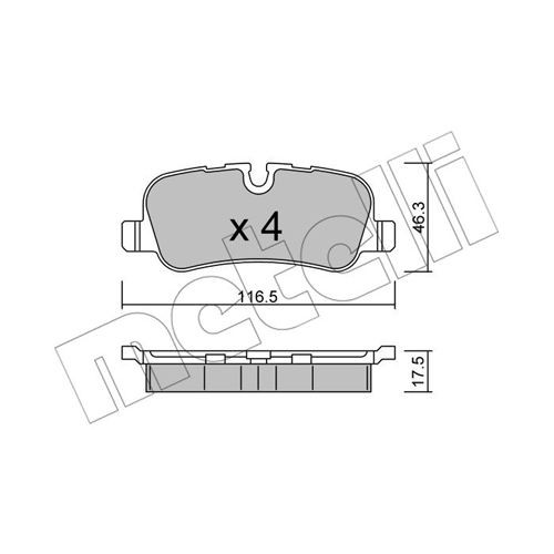 Слика на Комплет феродо, дискови кочници METELLI 22-0694-0