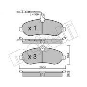 Слика 1 на комплет феродо, дискови кочници METELLI 22-0707-0