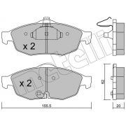 Слика 1 $на Комплет феродо, дискови кочници METELLI 22-0715-0