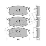 Слика 1 $на Комплет феродо, дискови кочници METELLI 22-0724-0