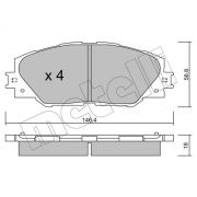 Слика 1 на комплет феродо, дискови кочници METELLI 22-0748-0