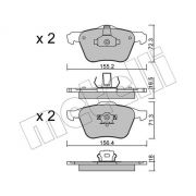 Слика 1 $на Комплет феродо, дискови кочници METELLI 22-0833-0