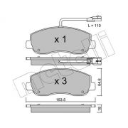 Слика 1 на комплет феродо, дискови кочници METELLI 22-0898-0