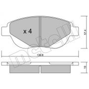 Слика 1 на комплет феродо, дискови кочници METELLI 22-0948-0