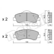 Слика 1 на комплет феродо, дискови кочници METELLI 22-0982-0