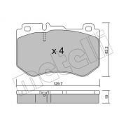 Слика 1 $на Комплет феродо, дискови кочници METELLI 22-1018-0