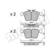 Слика 1 на комплет феродо, дискови кочници METELLI 22-1020-0