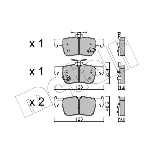 Слика на комплет феродо, дискови кочници METELLI 22-1040-0 за Ford Mondeo 5 Hatchback 2.0 TDCi - 150 коњи дизел