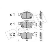 Слика 1 на комплет феродо, дискови кочници METELLI 22-1040-0