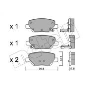 Слика 1 $на Комплет феродо, дискови кочници METELLI 22-1104-0