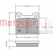 Слика 1 на комплет феродо, дискови кочници METZGER 1170003