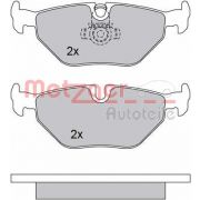 Слика 1 $на Комплет феродо, дискови кочници METZGER 1170014