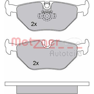 Слика на комплет феродо, дискови кочници METZGER 1170014 за BMW 3 Sedan E46 318 d - 116 коњи дизел