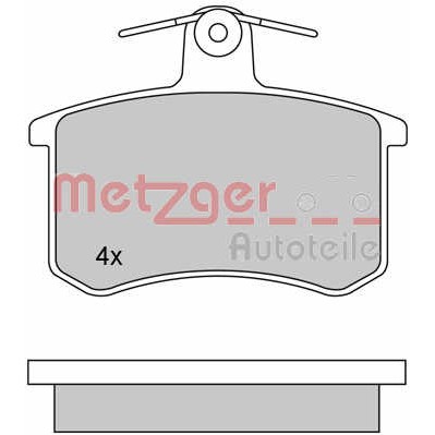 Слика на комплет феродо, дискови кочници METZGER 1170030 за Alfa Romeo 164 Sedan 2.5 V6 - 163 коњи бензин