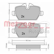 Слика 1 на комплет феродо, дискови кочници METZGER 1170052
