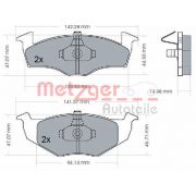 Слика 1 на комплет феродо, дискови кочници METZGER 1170072