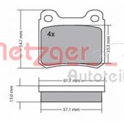 Слика 1 на комплет феродо, дискови кочници METZGER 1170112