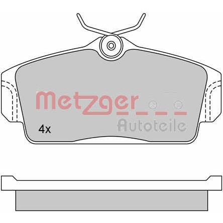 Слика на комплет феродо, дискови кочници METZGER 1170125 за Nissan Pulsar Hatchback (N16) 1.5 - 98 коњи бензин