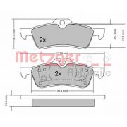 Слика 1 на комплет феродо, дискови кочници METZGER 1170154