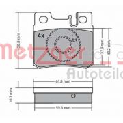 Слика 1 на комплет феродо, дискови кочници METZGER 1170158
