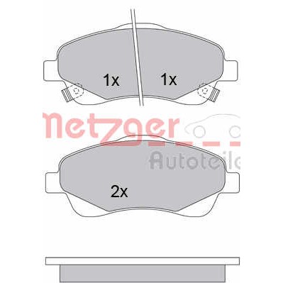 Слика на комплет феродо, дискови кочници METZGER 1170172 за Toyota Avensis Saloon (T25) 2.2 D-4D - 150 коњи дизел