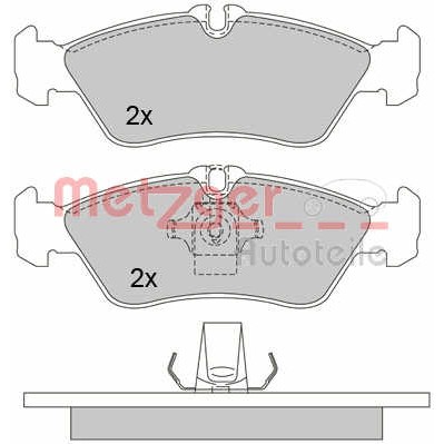 Слика на комплет феродо, дискови кочници METZGER 1170179 за камион Volvo N 7 N7 - 211 коњи дизел