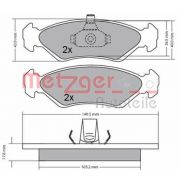 Слика 1 на комплет феродо, дискови кочници METZGER 1170182