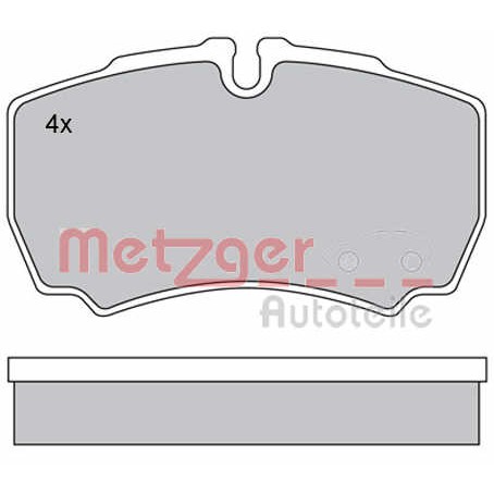 Слика на Комплет феродо, дискови кочници METZGER 1170226