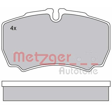 Слика на комплет феродо, дискови кочници METZGER 1170226 за камион Iveco Daily 2 Bus Box 35 C 14, 35 S 14 - 136 коњи дизел