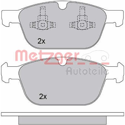 Слика на комплет феродо, дискови кочници METZGER 1170229 за Volvo XC 60 Estate D3 / D4 - 163 коњи дизел