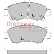 Слика 1 на комплет феродо, дискови кочници METZGER 1170230