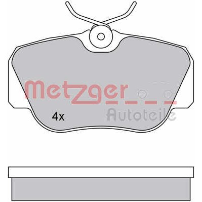 Слика на Комплет феродо, дискови кочници METZGER 1170266