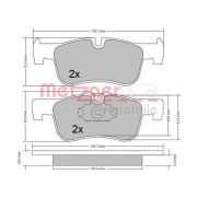 Слика 1 на комплет феродо, дискови кочници METZGER 1170314