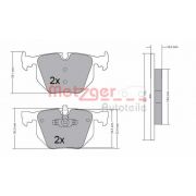 Слика 1 на комплет феродо, дискови кочници METZGER 1170318