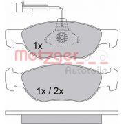 Слика 1 на комплет феродо, дискови кочници METZGER 1170338